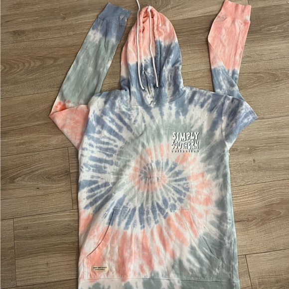 Simply Southern Tie Dye Hoodie New Small - Picture 2 of 4